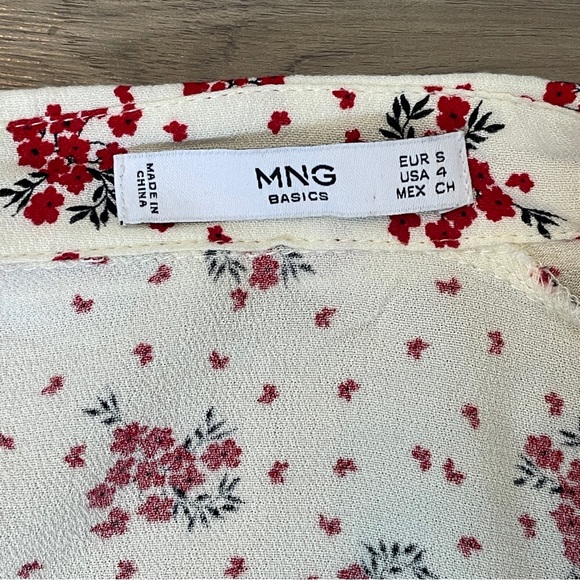 Mango Printed Blouse Size Small - Picture 3 of 5